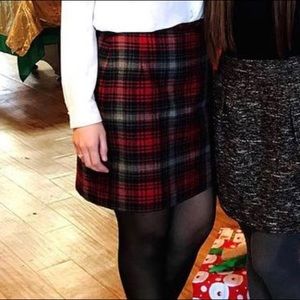 Christmas tartan mini skirt